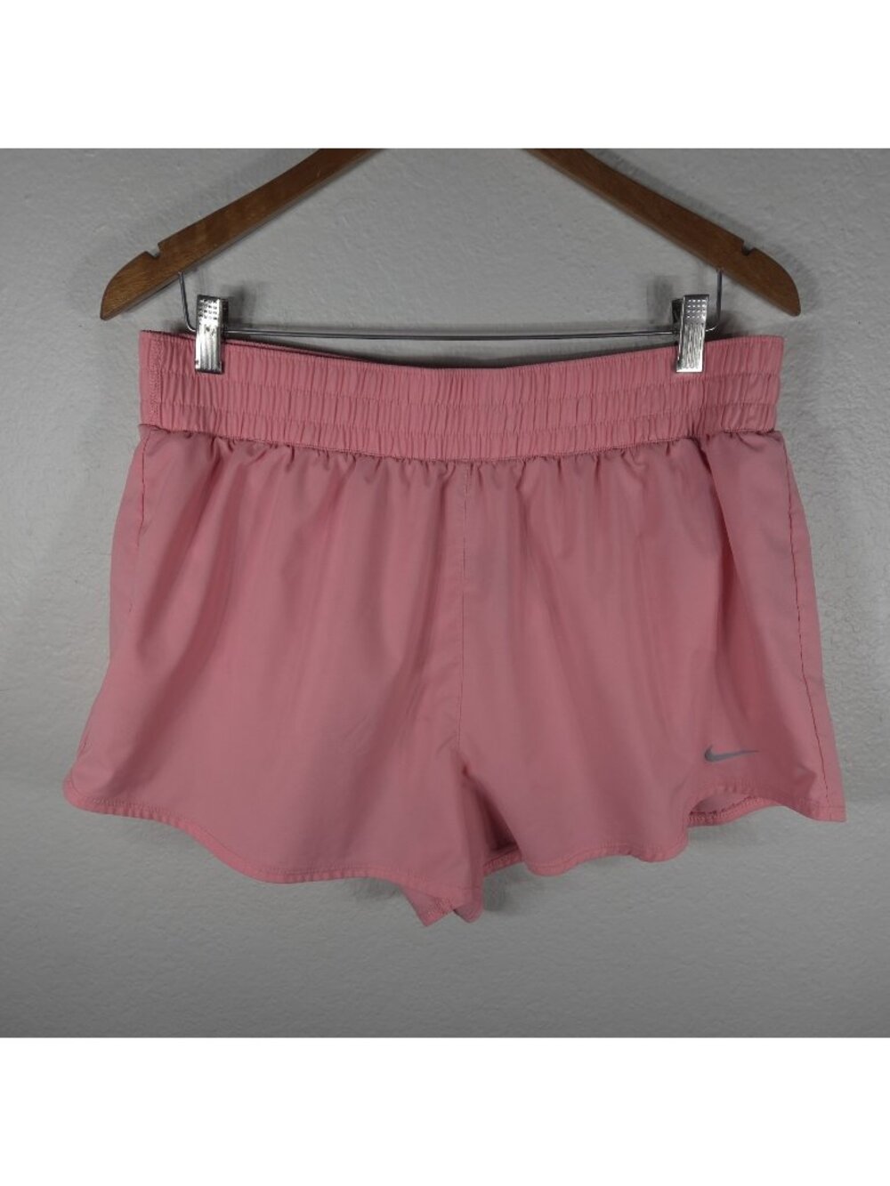 Nike DRI-FIT Athletic Womens Running Lined Shorts Pink Size XL Activewear